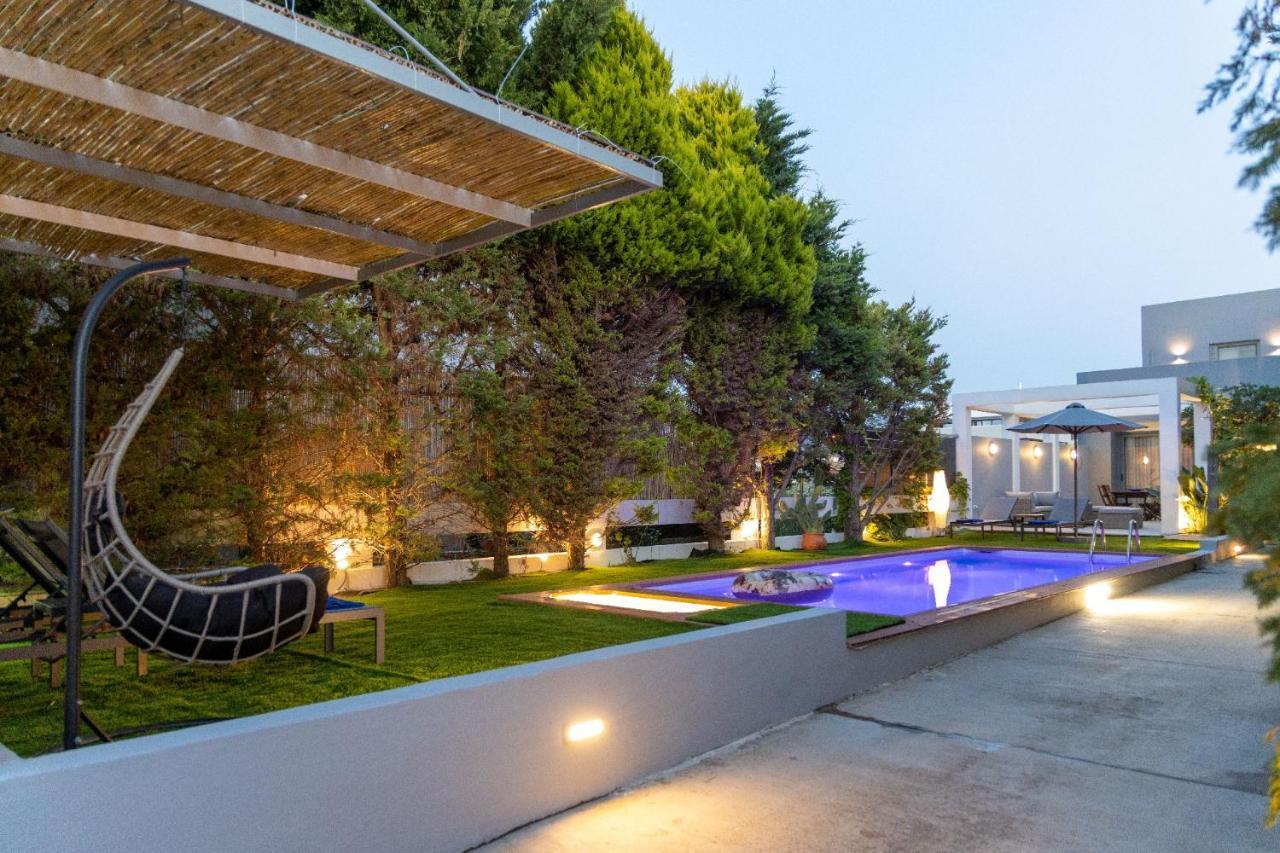 Luxury Villa Hestia Grey With Private Pool Rethymno  Exterior photo