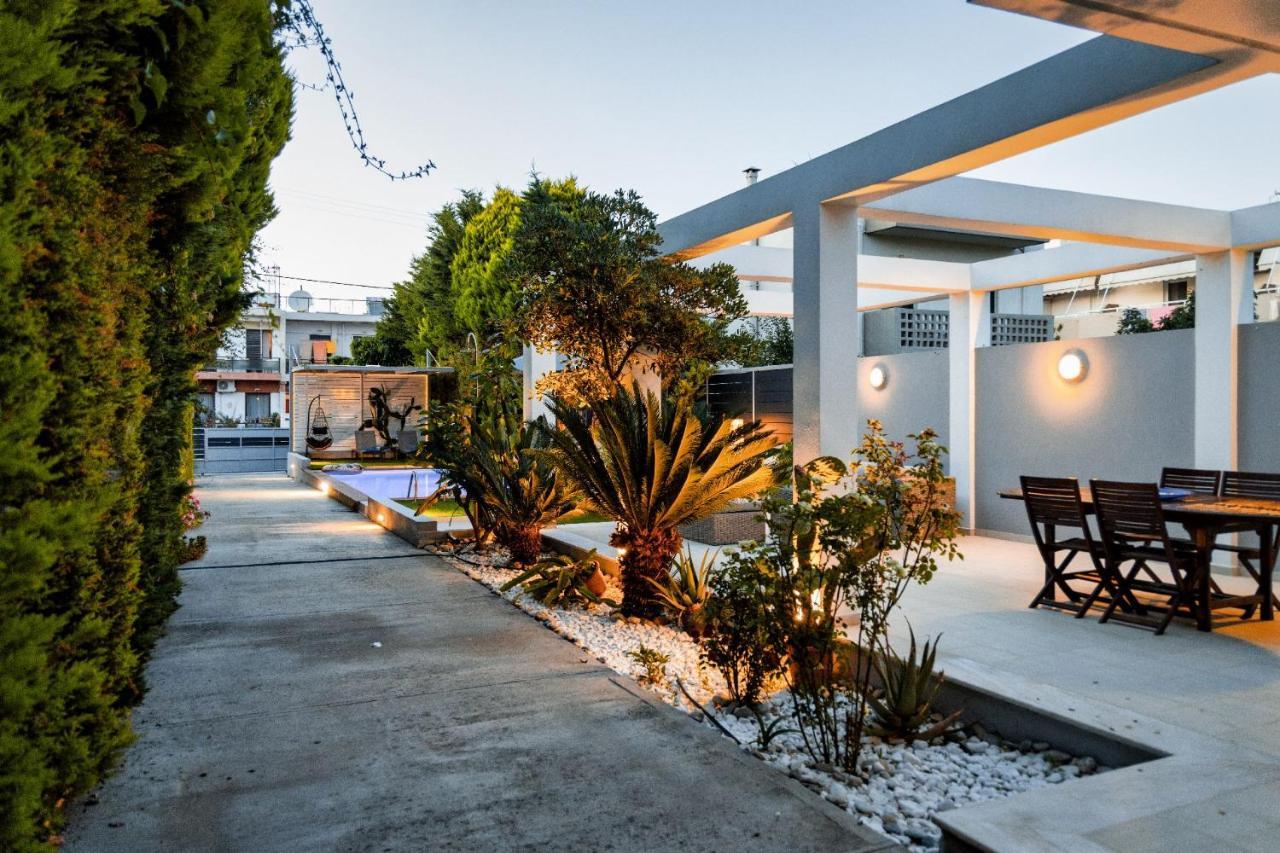 Luxury Villa Hestia Grey With Private Pool Rethymno  Exterior photo