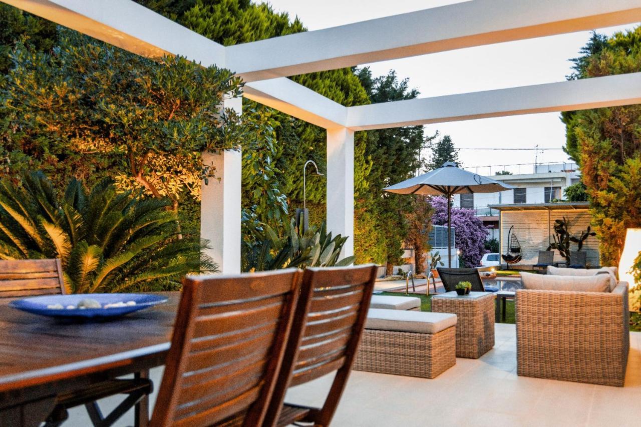 Luxury Villa Hestia Grey With Private Pool Rethymno  Exterior photo
